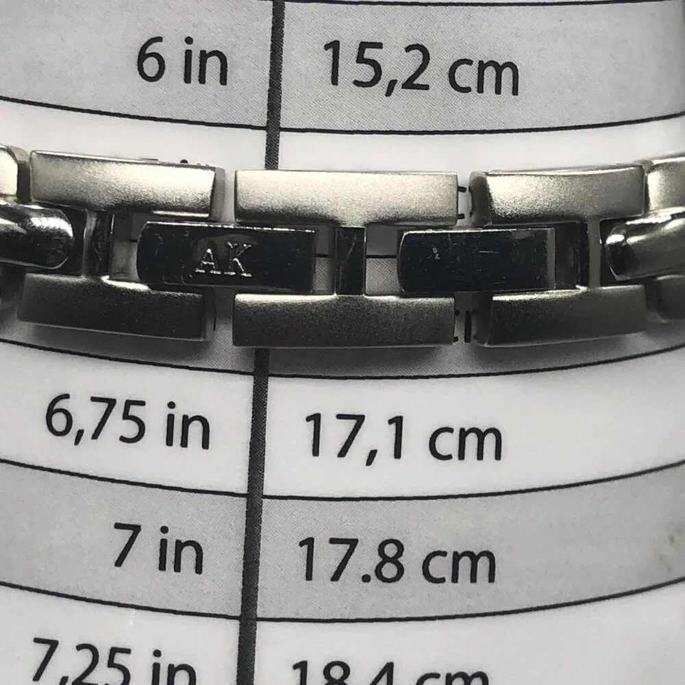 3/$30 Anne Klein Watch Women Silver Tone Round Dial 27MM Date Window New Battery